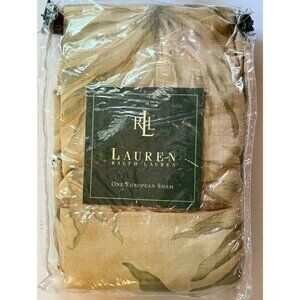 Lauren Ralph Lauren Belmont Oaks Palm Neutral One European Sham NEW Pillowcase